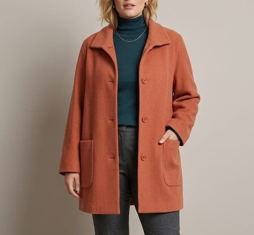 Wolljacke wollmantel l - wolljacke, gr