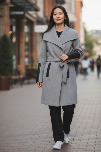 Damen wollmantel winterjacke - damen,