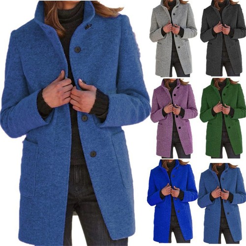 Damen wollmantel winterjacke - damen,