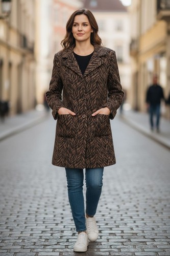 Damen wollmantel wintermantel - wollmantel,