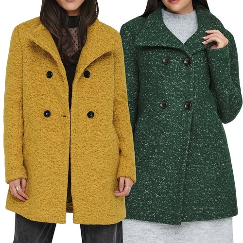 Only damen boucle wollmantel - damen,