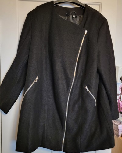 Asymmetrischer wollmantel - asymmetrischer,